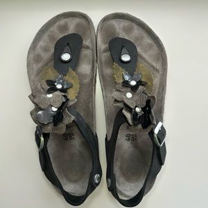 RARE Grey Sole Flower Birkenstocks